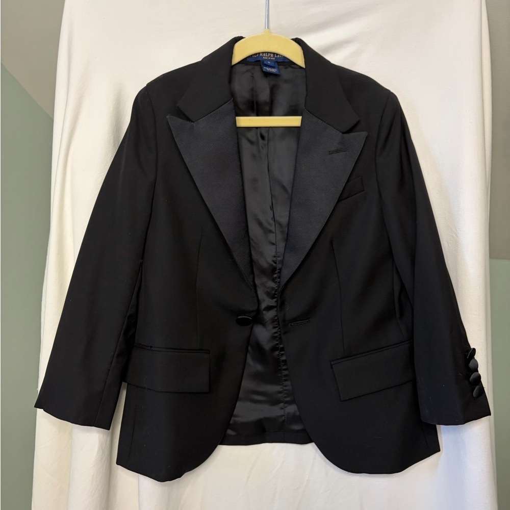 Ralph Lauren boys Italian Black suit jacket size 5